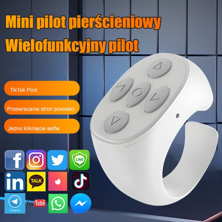 Bezprzewodowy pilot Bluetooth na palec