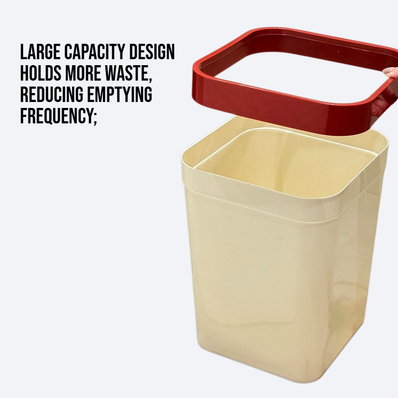 Household large capacity pressure ring open garbage bin