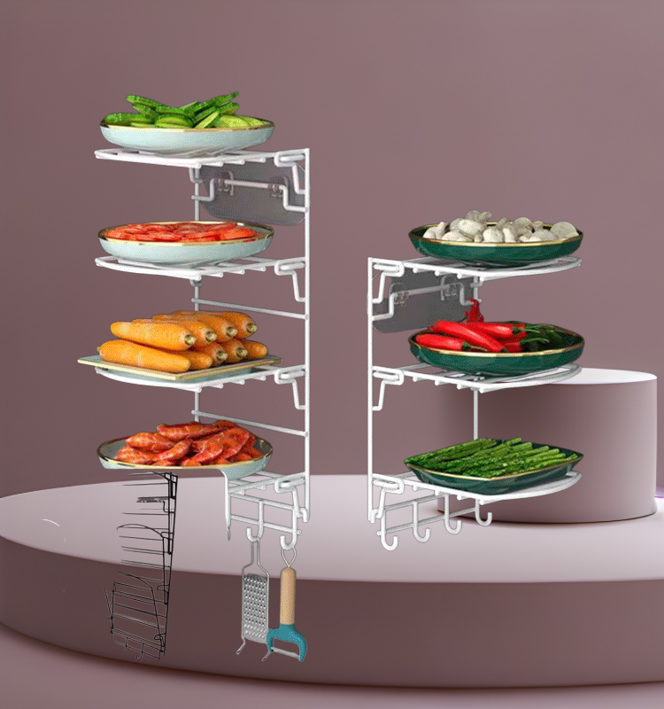 다용도 벽걸이 접이식 선반