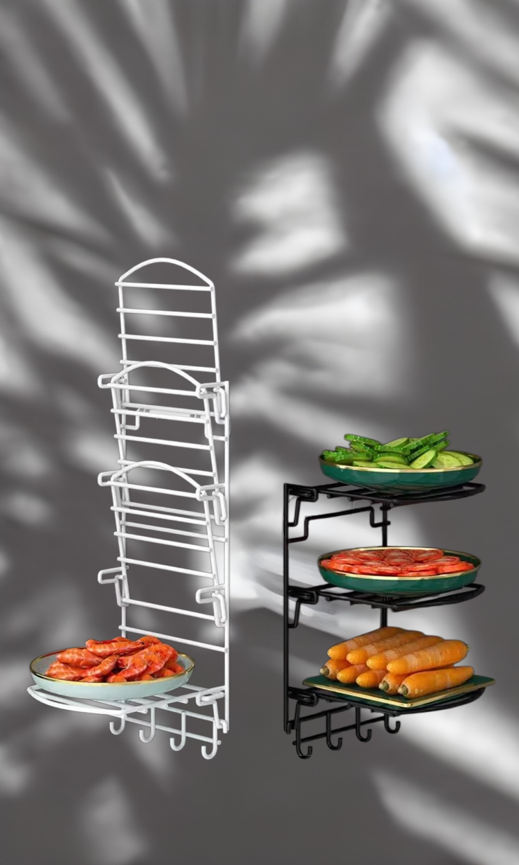 주방에서 활용 가능한 벽걸이 접이식 선반