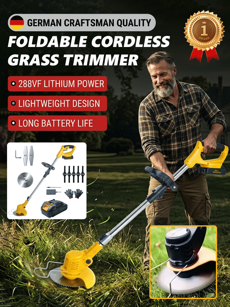 [3-Hour Battery Life] Electric Lawn Mower