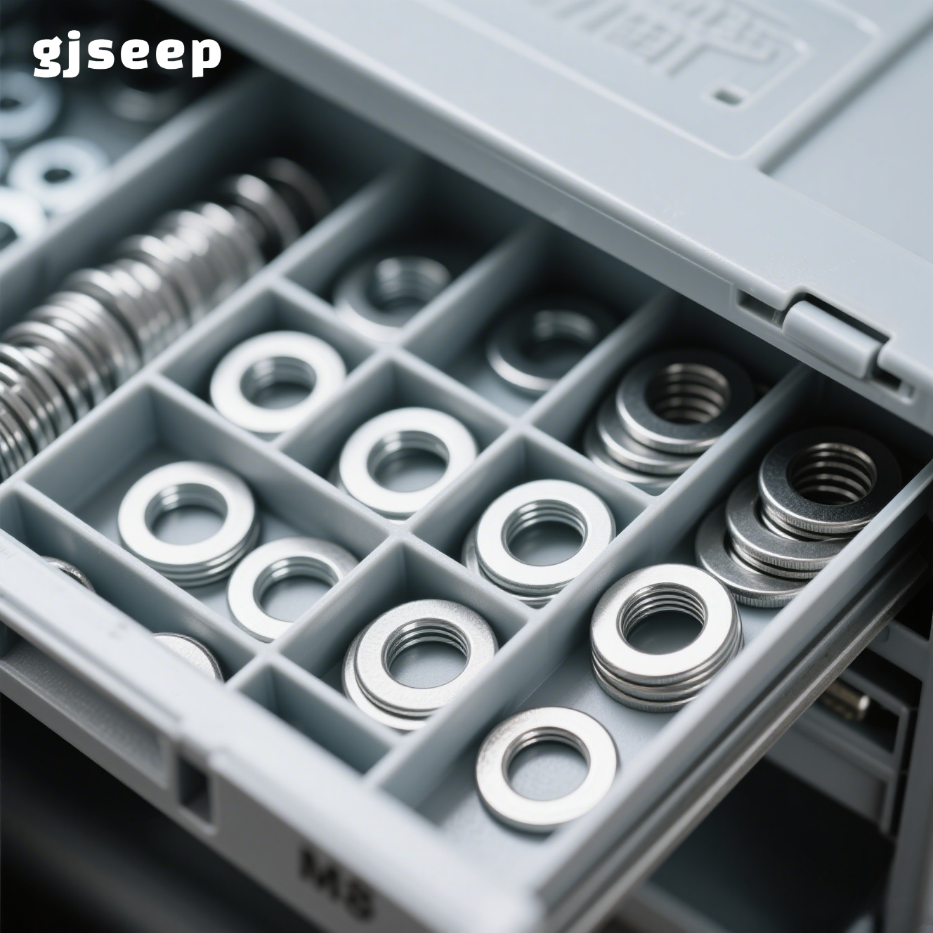 Stainless steel flat washers (500 per box)