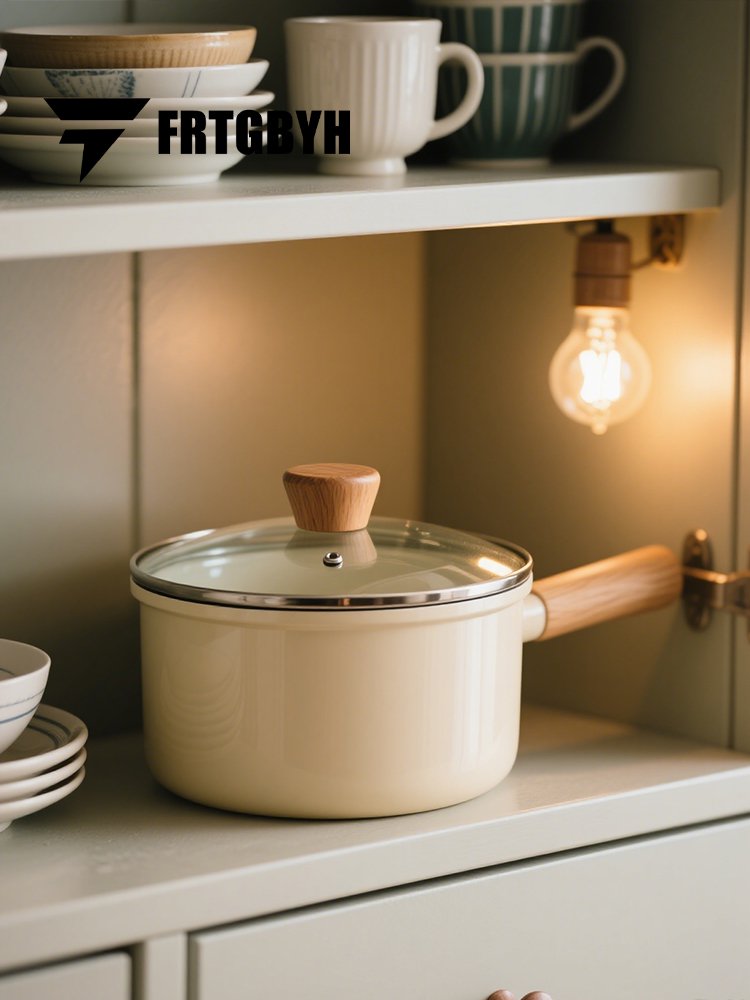 Edelstahl Milchtopf Einhand verdickt Babynahrung Topf Suppentopf Milchtopf