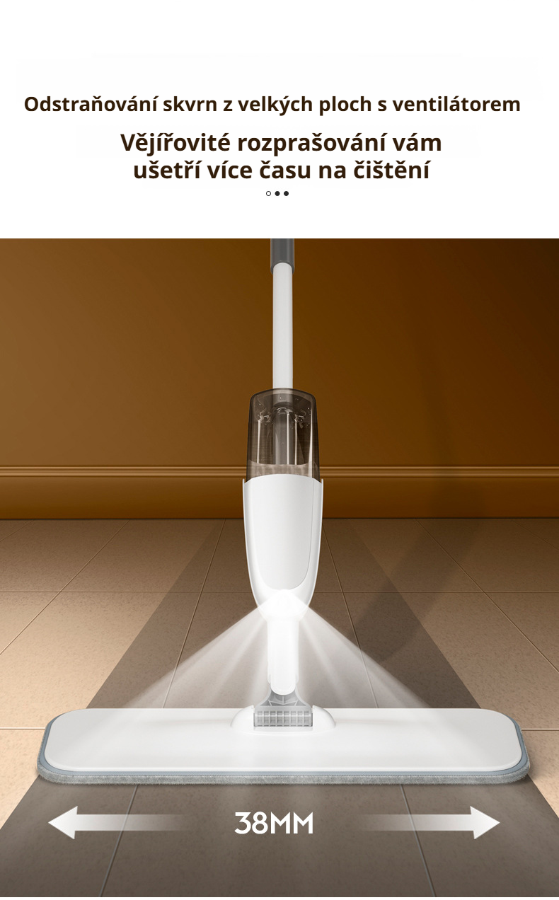 Výměnná čisticí hlavice mopu pro důkladný úklid