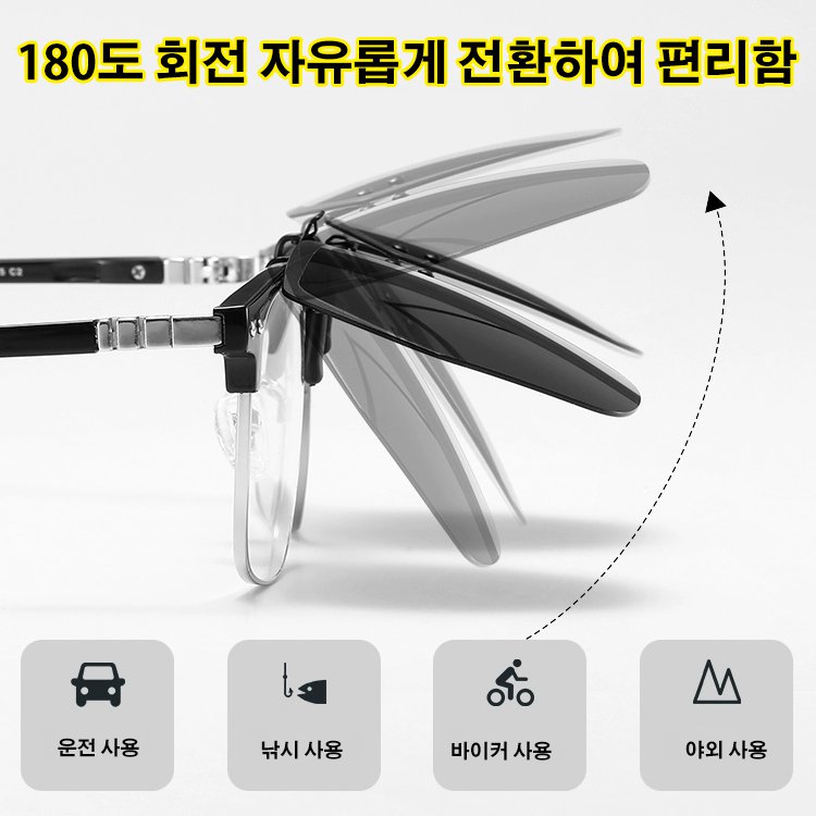 편광 선글라스 클립