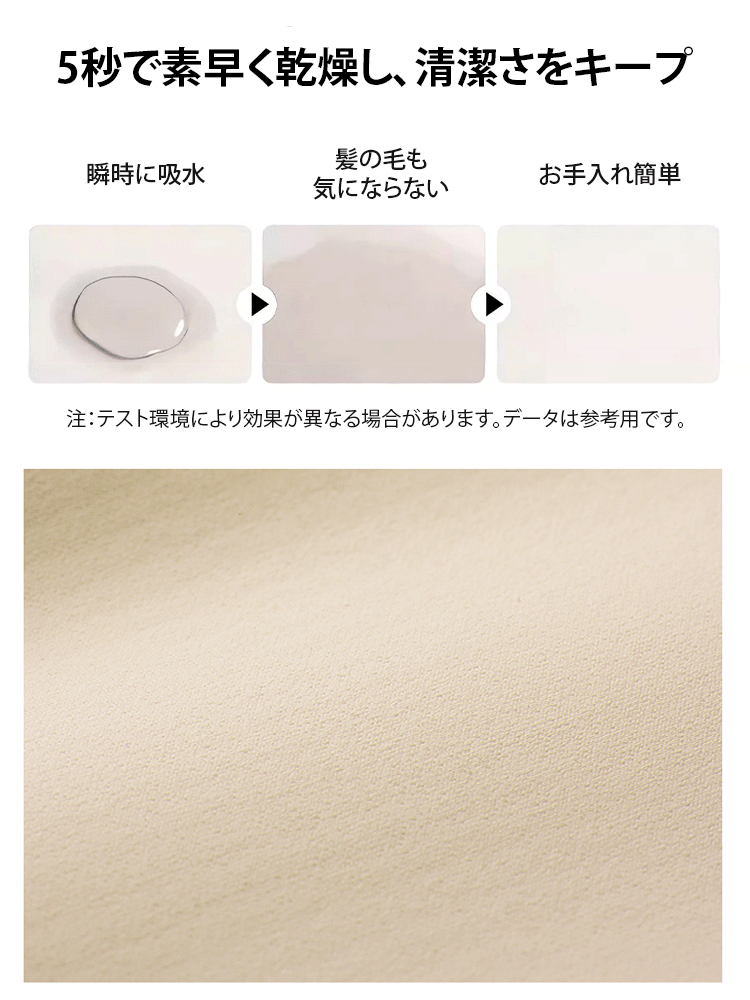 フレンチ風の珪藻土バスマット