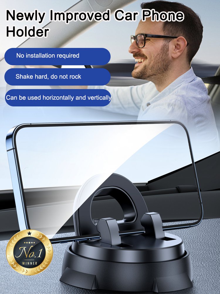 Multifunctional suction cup phone holder