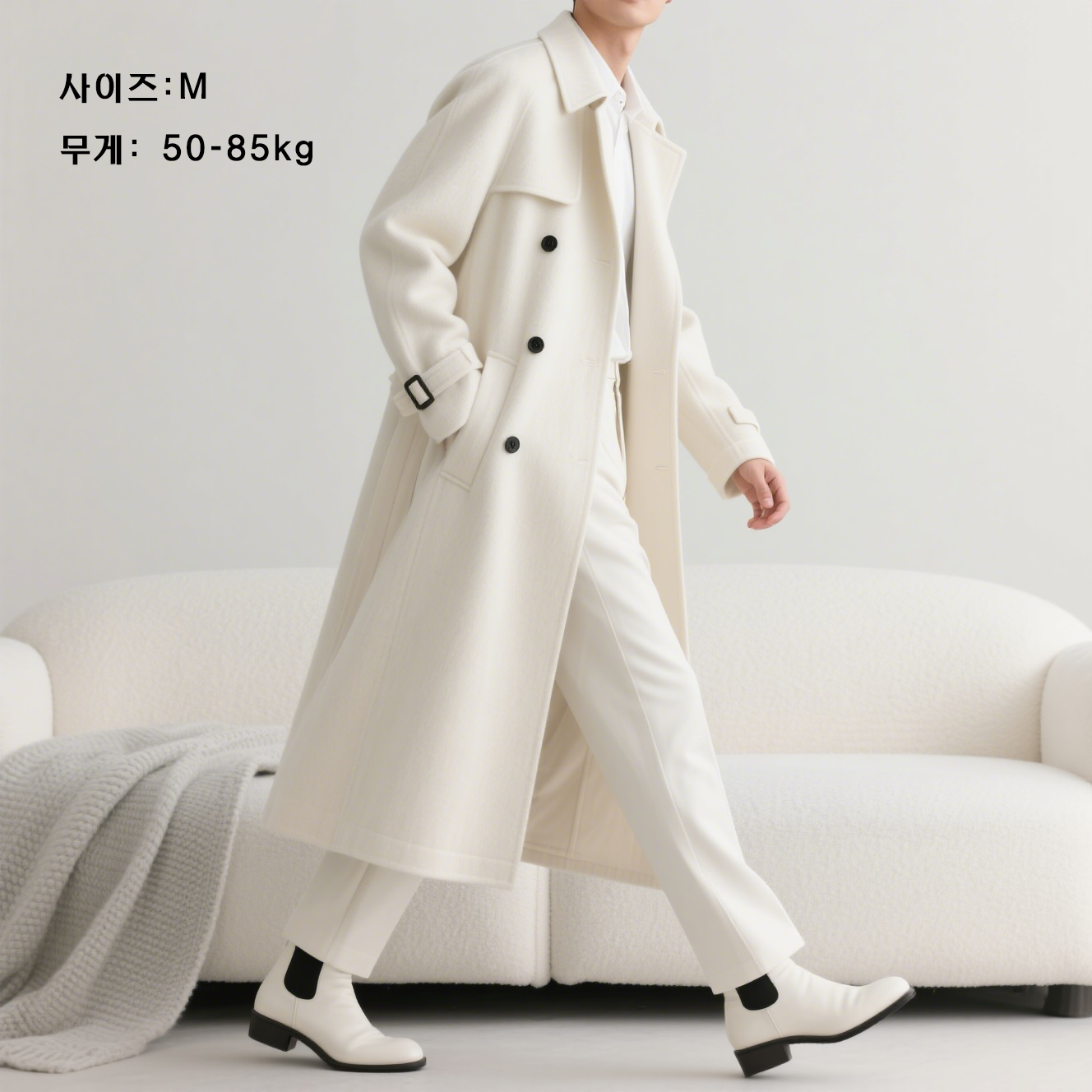 겨울 방풍 기능성 재킷 디테일 사진