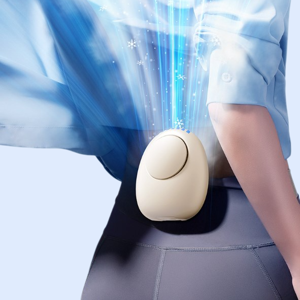 Tragbarer, langlebiger, an der Taille montierter Ventilator mit kalter Umluft