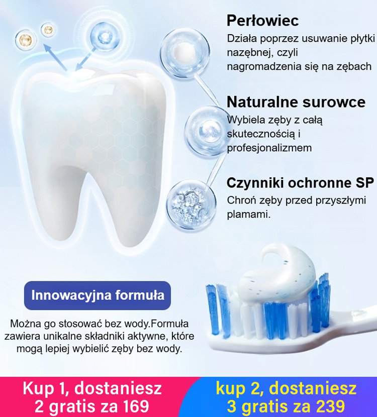 Probiotyczna wybielająca pasta do zębów Shark