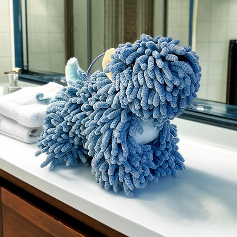 Cute cartoon doll hand towel