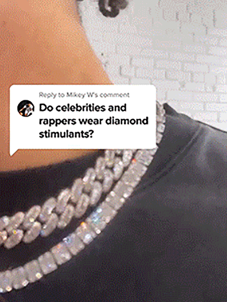 Fashionable diamond Cuban necklace