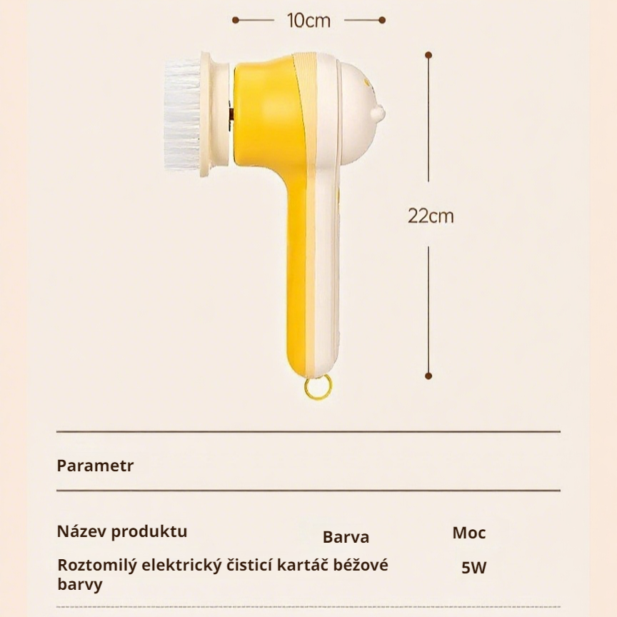  Multifunkční bezdrátový elektrický čisticí kartáč