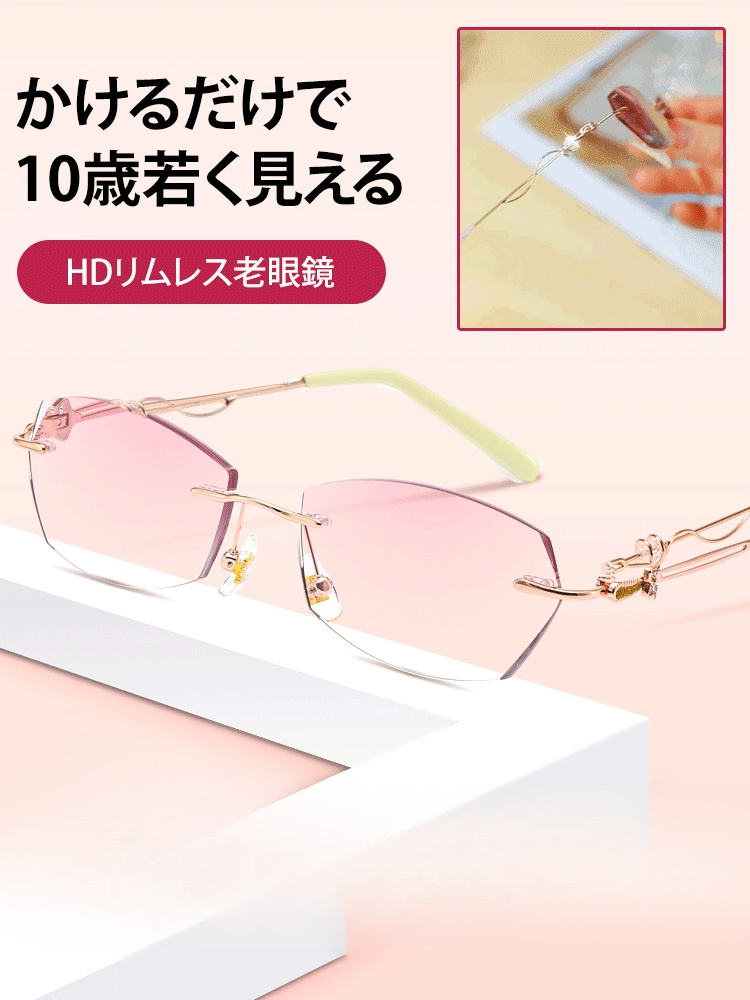 リムレス老眼鏡