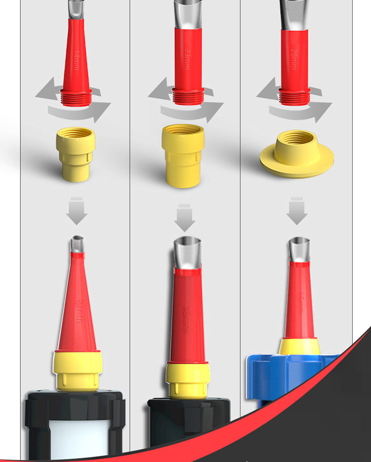 耐腐食性に優れたステンレスノズルの拡大図