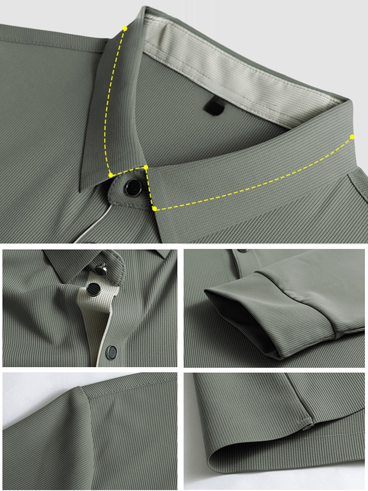 남성용 순색 폴로 셔츠