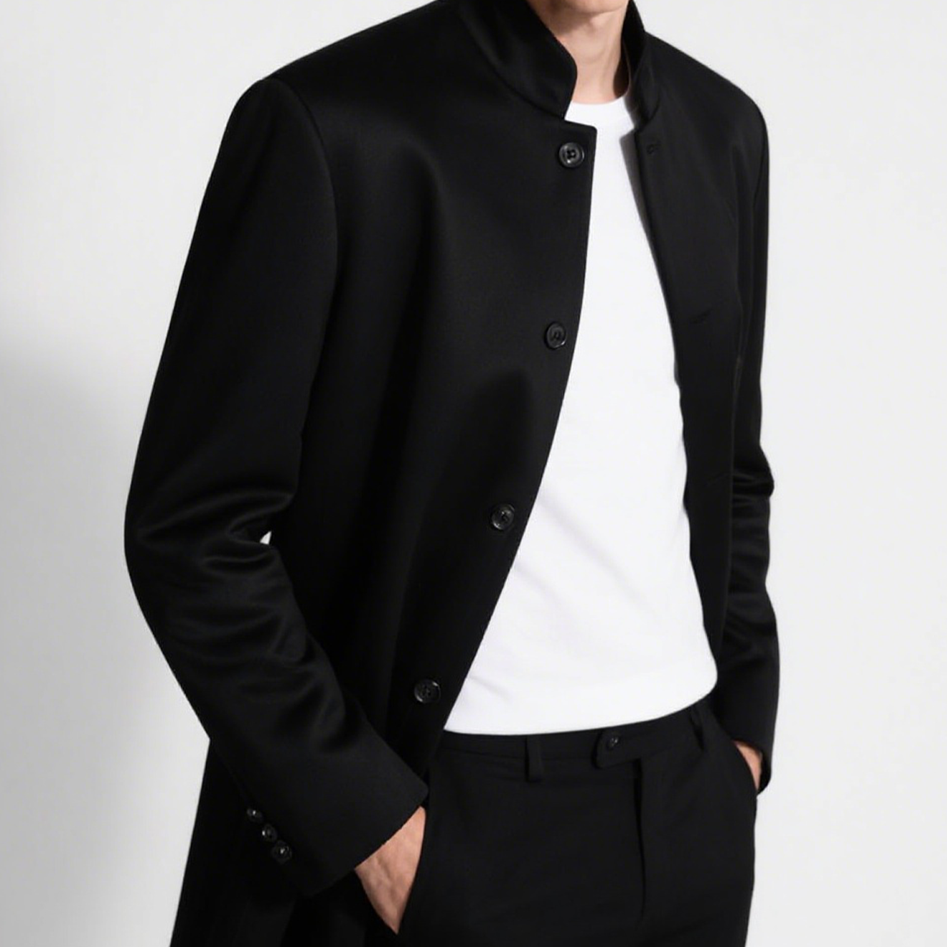 작업복 레트로 멀티포켓 내마모성 중국식 재킷