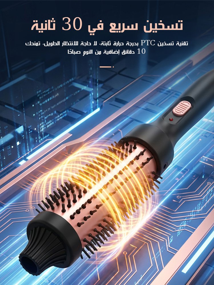 مكواة تجعيد الشعر للشعر الطويل والغرّة