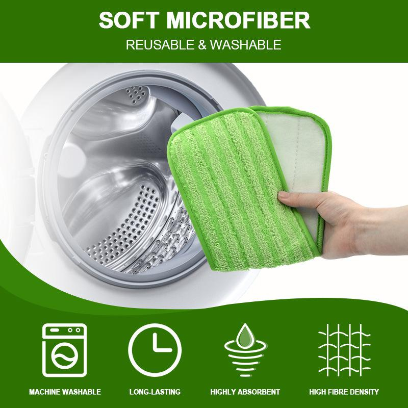 Compatible with Swiffer PowerMop Wet/Dry Microfiber Flat Mop Replacement Parts