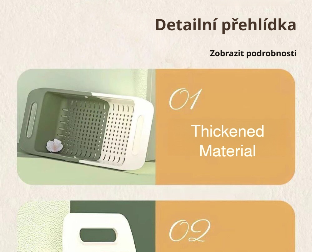 Moderní koš na mytí ovoce a zeleniny