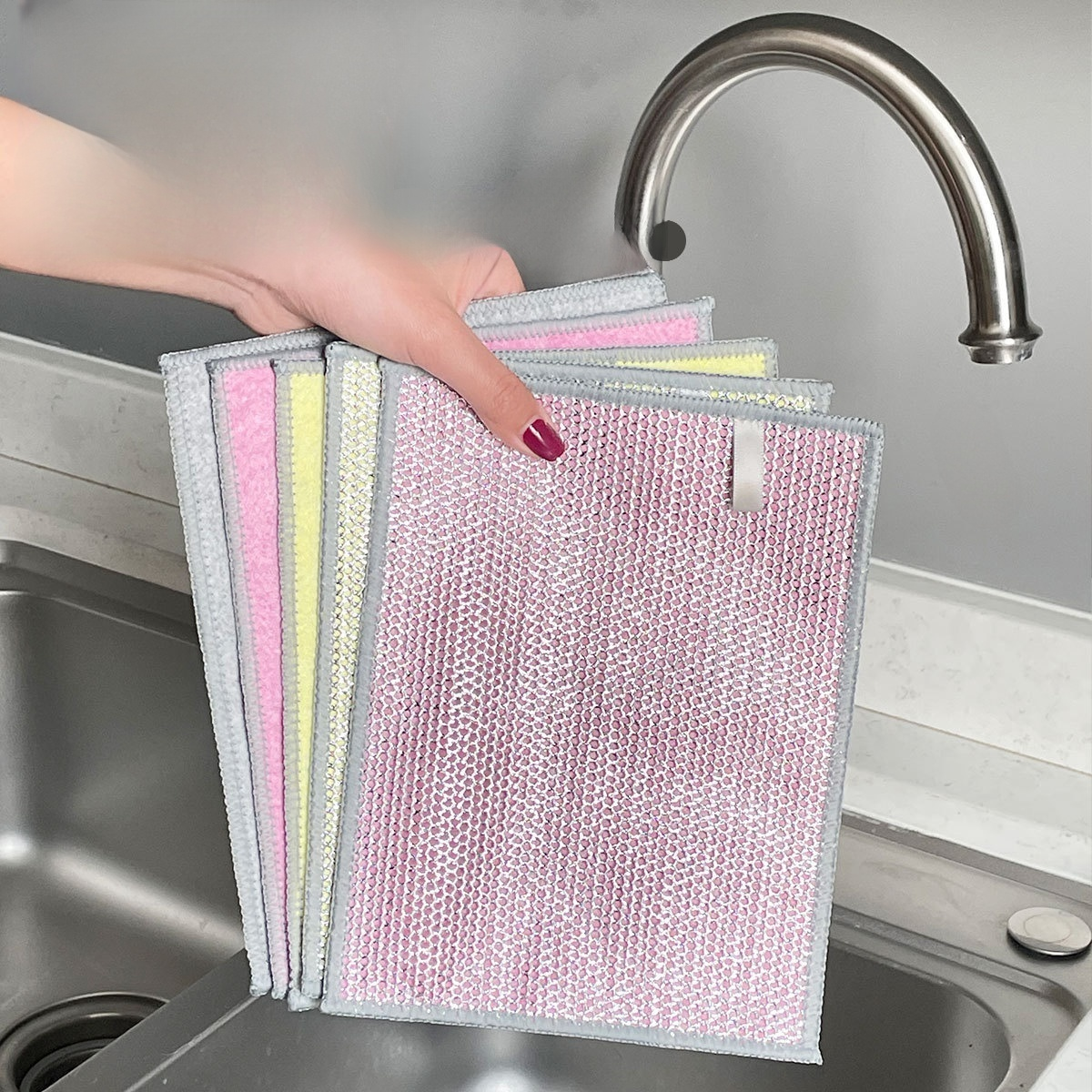 鋼絲絨洗碗抹布