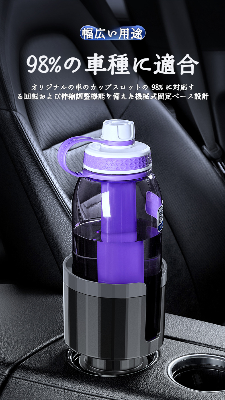コースター付き車用カップホルダーの詳細