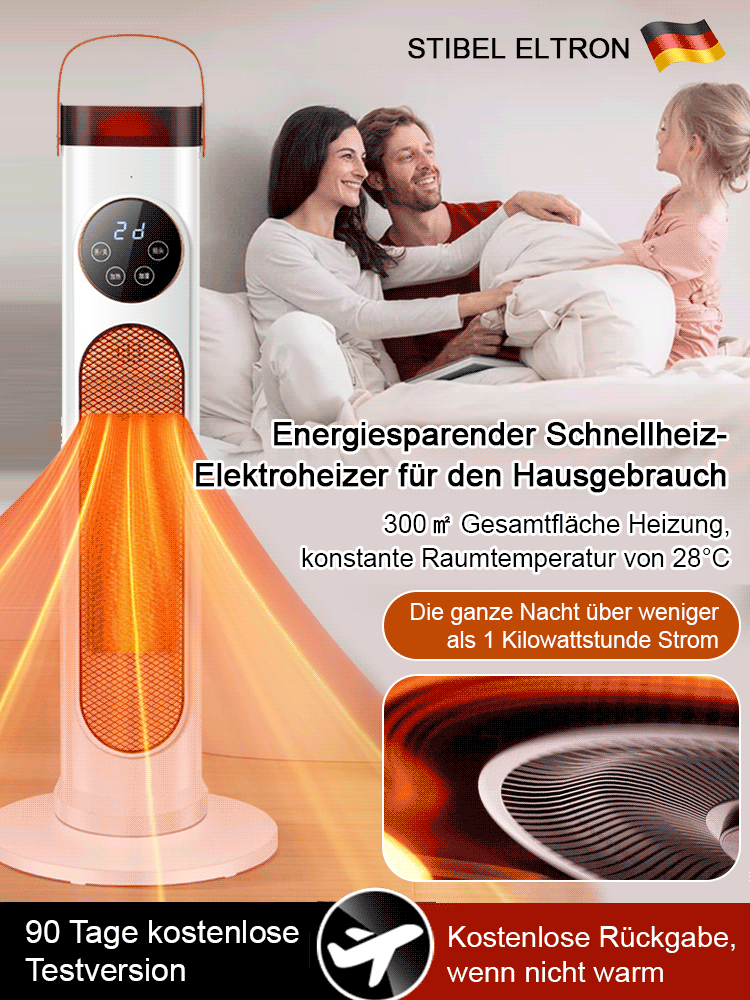 Energiesparende Elektroheizung für den Haushalt