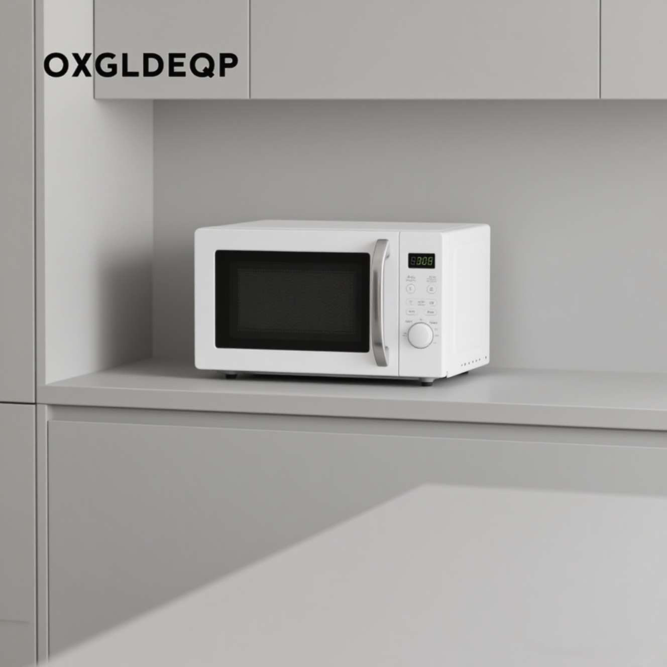 電子レンジで時短調理をする様子