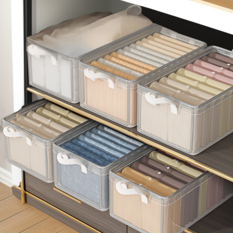 8個パック 衣類収納ボックス 家庭用衣類・パンツ収納ボックス ワードローブ 階層型収納 アーティファクト収納フレーム バスケット