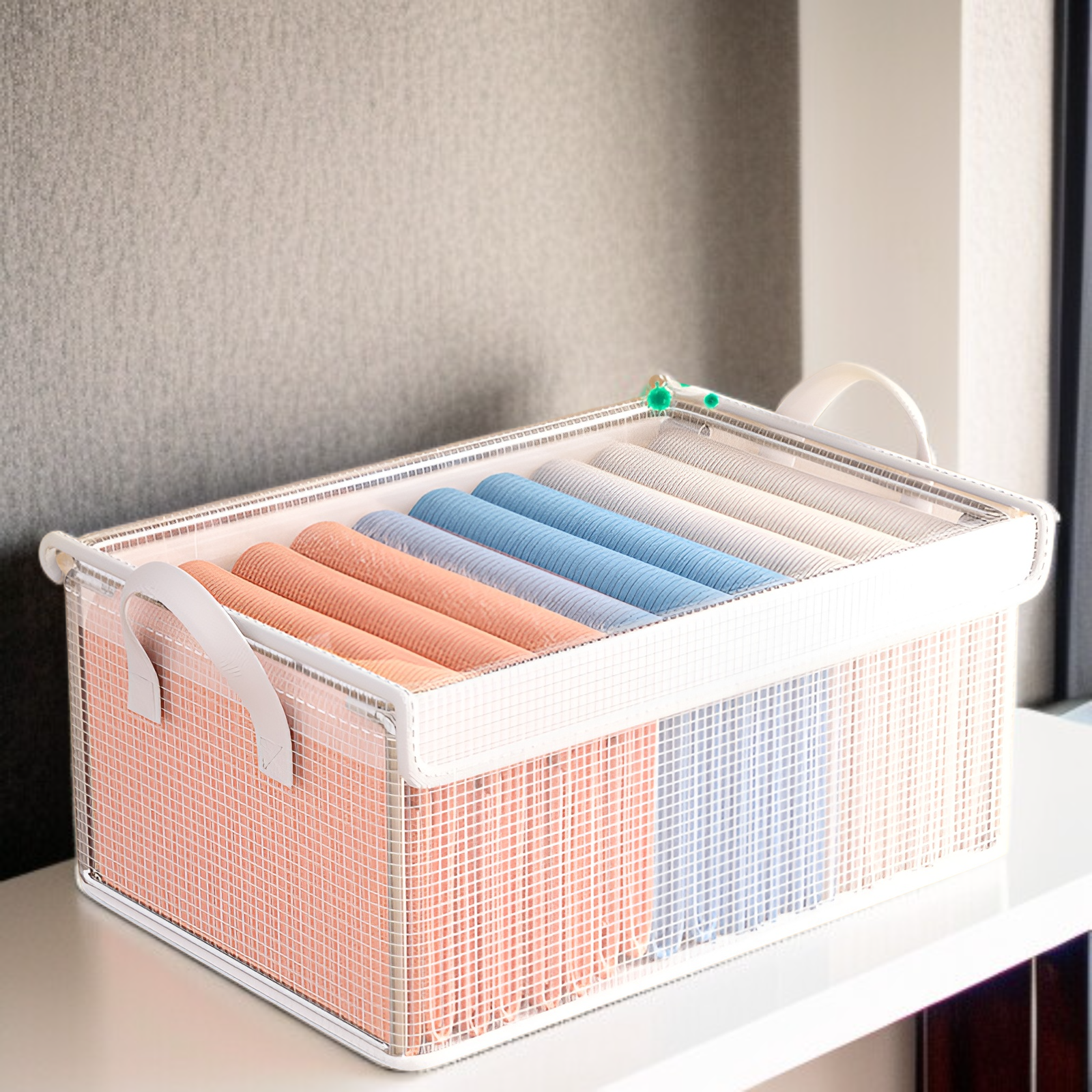 8個パック 衣類収納ボックス 家庭用衣類・パンツ収納ボックス ワードローブ 階層型収納 アーティファクト収納フレーム バスケット