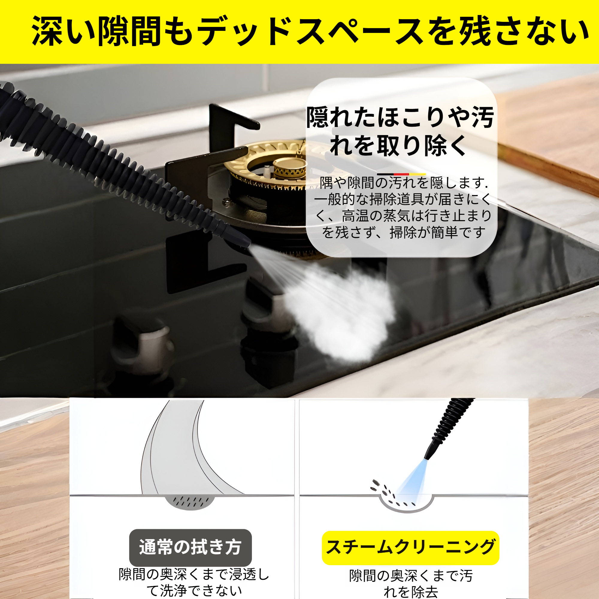 持ちやすいハンドヘルドデザイン