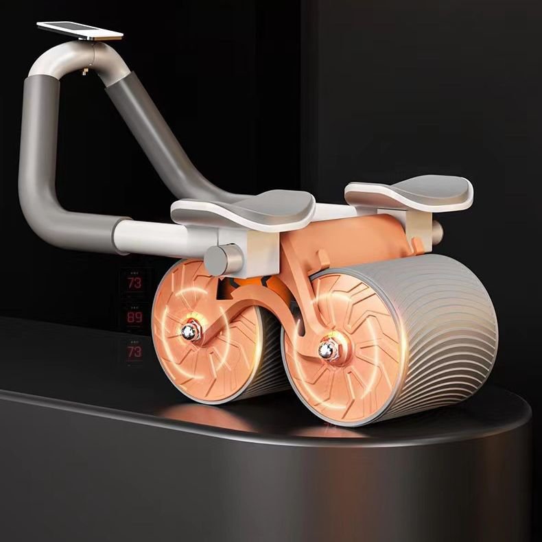 Trénink břišních svalů s dvojitým odrazem a ložiskem břišního kola