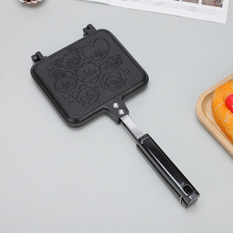 Kreslený vzor snídaně pánev plech na pečení