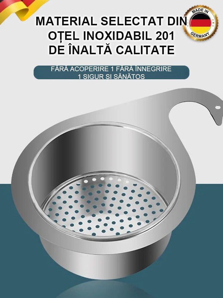 Coș de scurgere din oțel inoxidabil 304