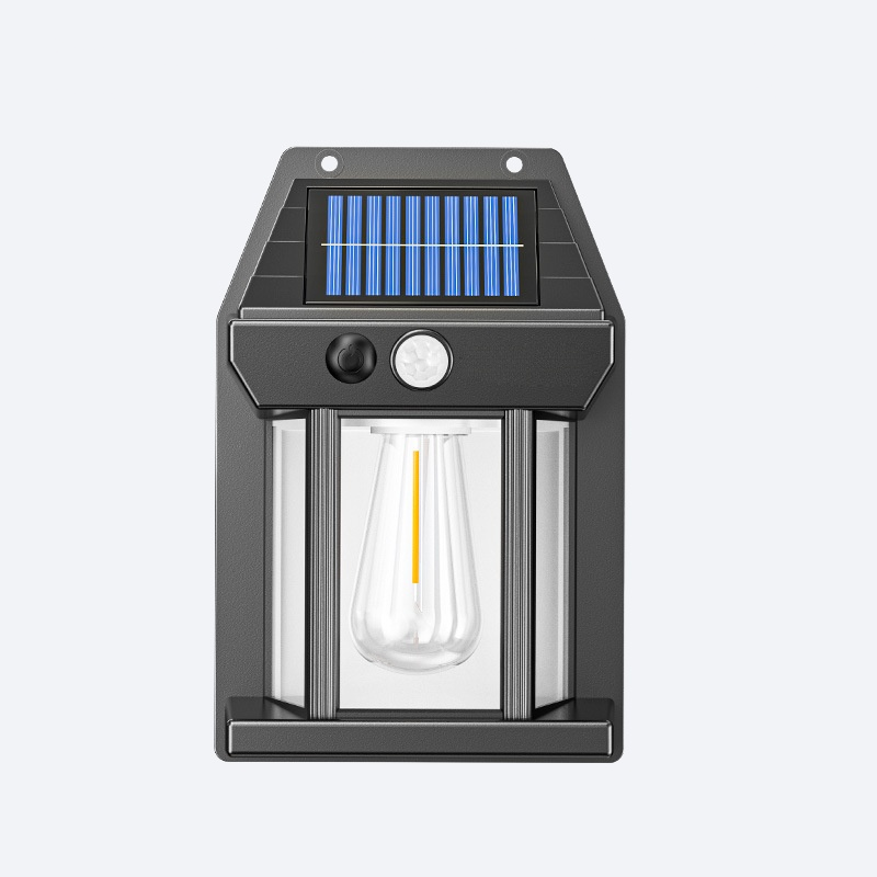 屋外太陽光誘導壁ランプ