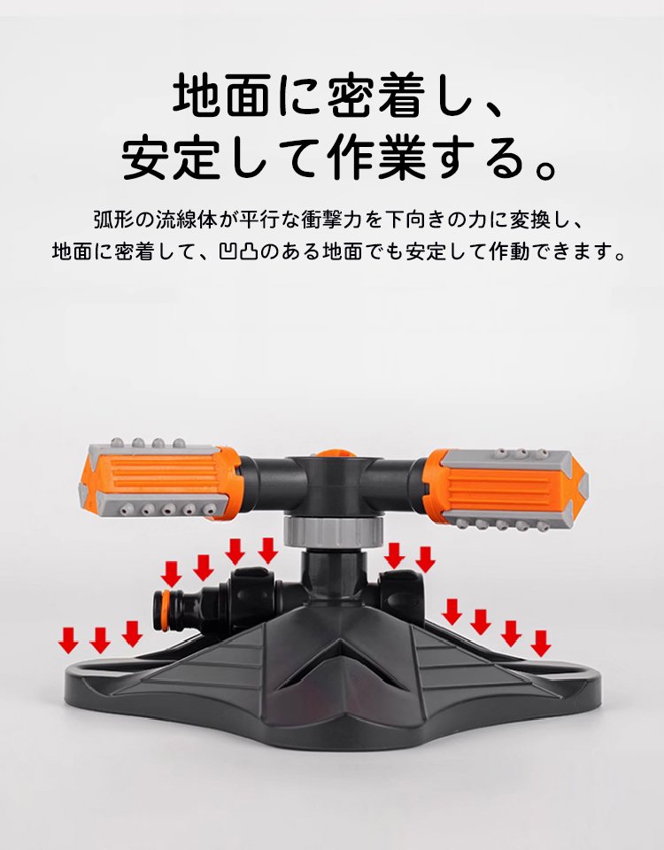 プラスチック製回転式スプリンクラー