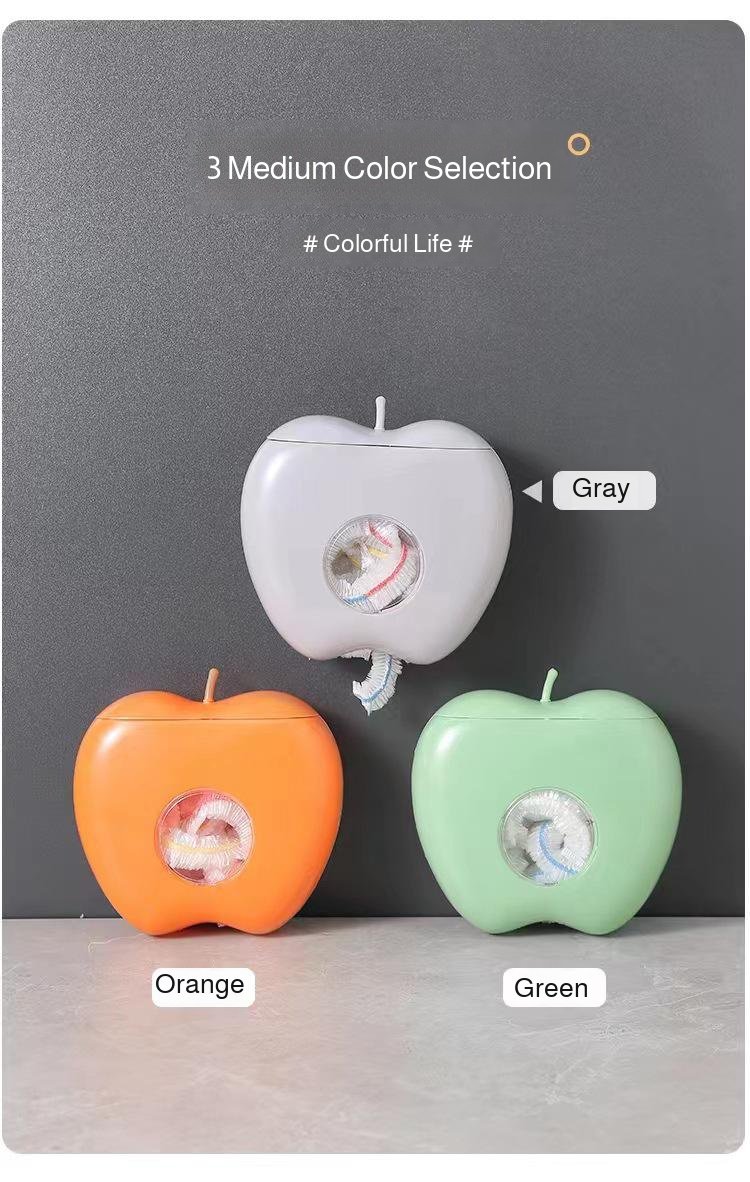 Durable and multifunctional kitchen storage box in apple shape
