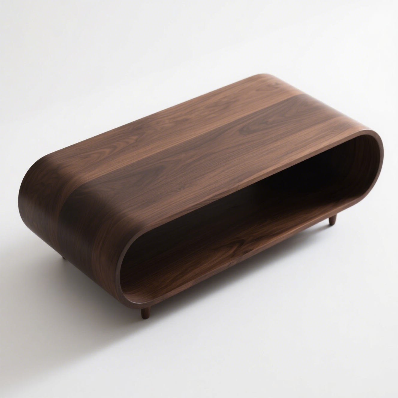 Mesa de centro creativa de madera maciza para el hogar