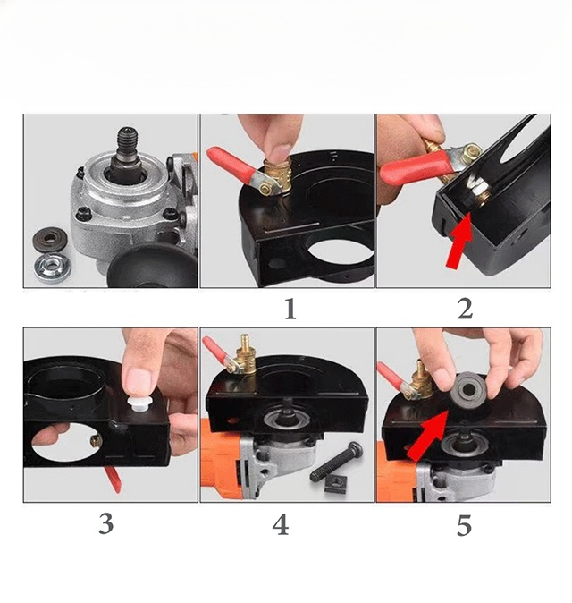 Zestaw akcesoriów do ochrony szlifierki przed wilgocią