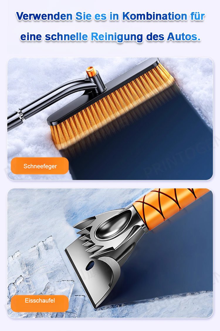 Detailansicht des drehbaren Schaufelkopfs