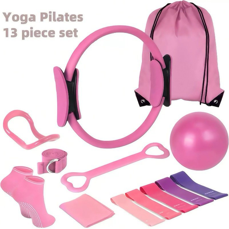 Komplettes 13-teiliges Pilates Set für effektives Ganzkörpertraining