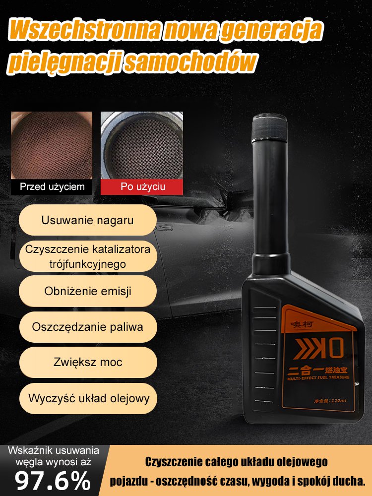 【Silnik + katalizator trójdrożny】2 w 1 dodatek do paliwa