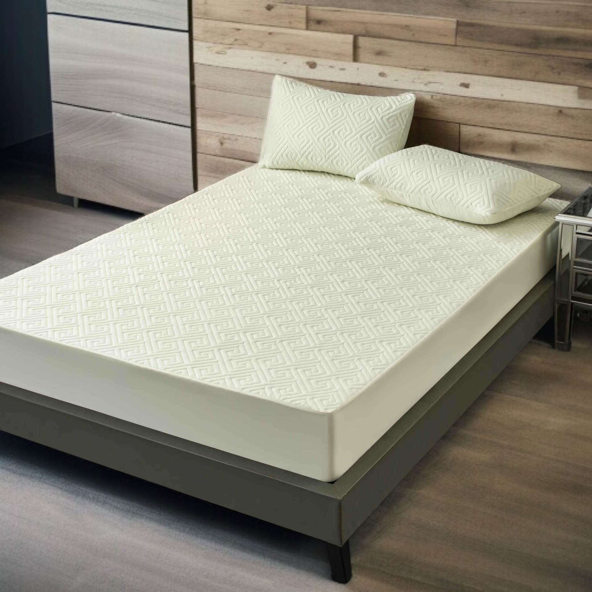 ชุดผ้าปูที่นอนกันน้ำ 3 ชิ้นใช้ได้ตลอดทั้งปี