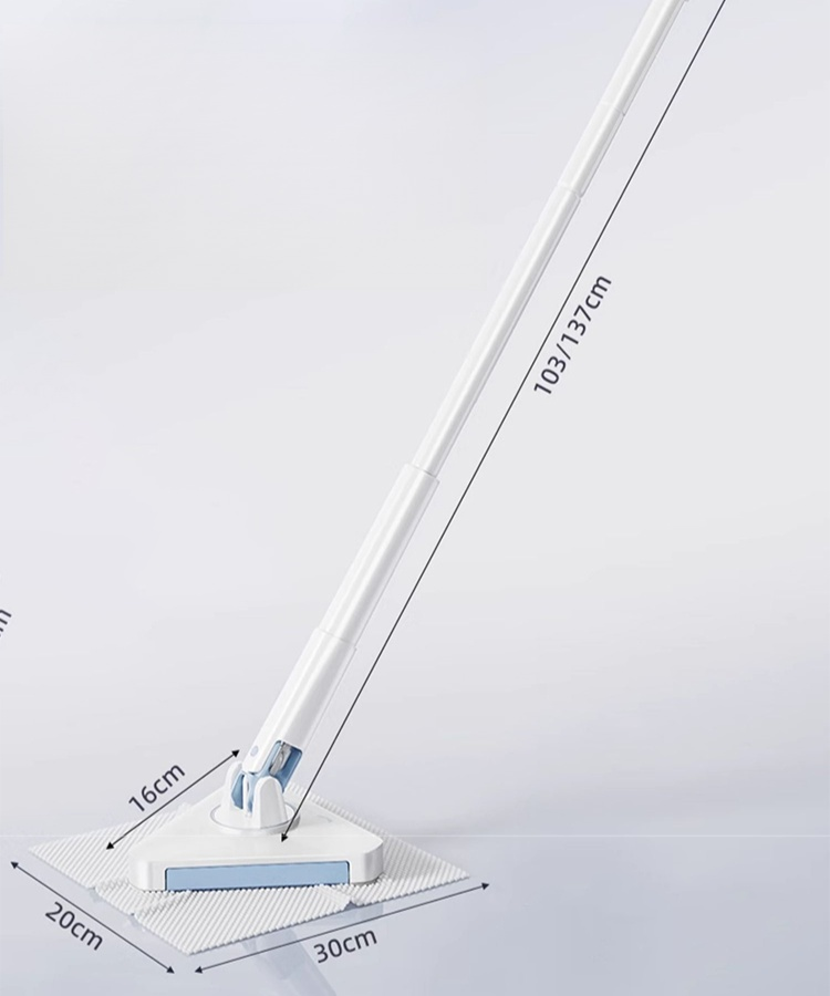 自動機能付き手洗い不要三角モップ