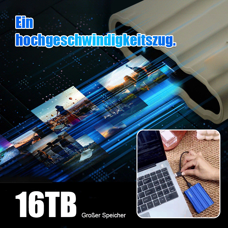 Hochgeschwindigkeits tragbare mobile SSD-Festplatte