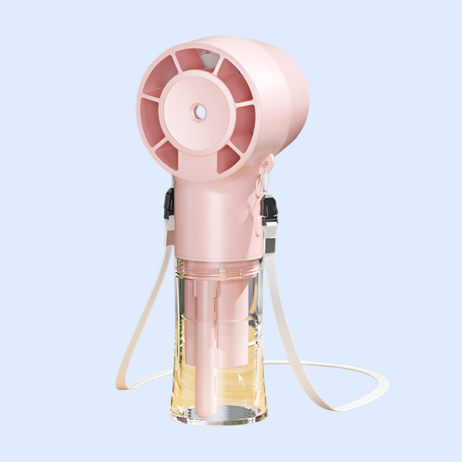 携帯扇風機 ハンディファン 手持ち扇風機 充電式 加湿器 USB扇風機 小型 静音 風量調節 手持ち 卓上 首掛け せんぷうき ミニファン 熱中症対策