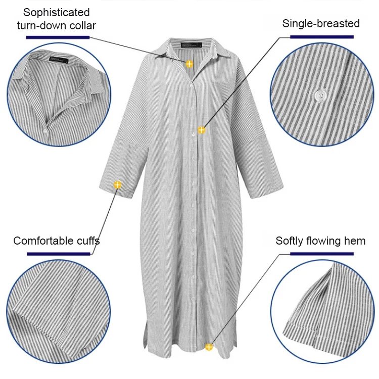 JS striped irregular dress