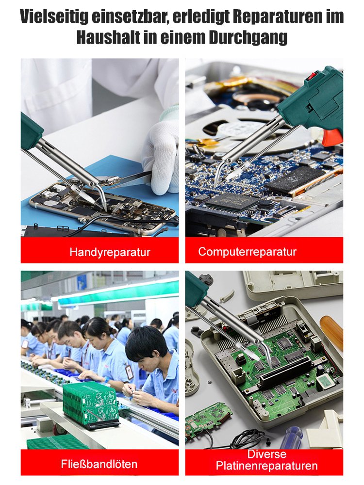 【Kostenloser Lötdraht】Debailong manuelle Lötpistole