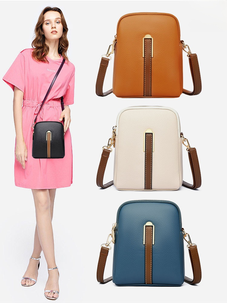 حقيبة عصرية مربعة بنمط ليتشي من ماركة ايطالية