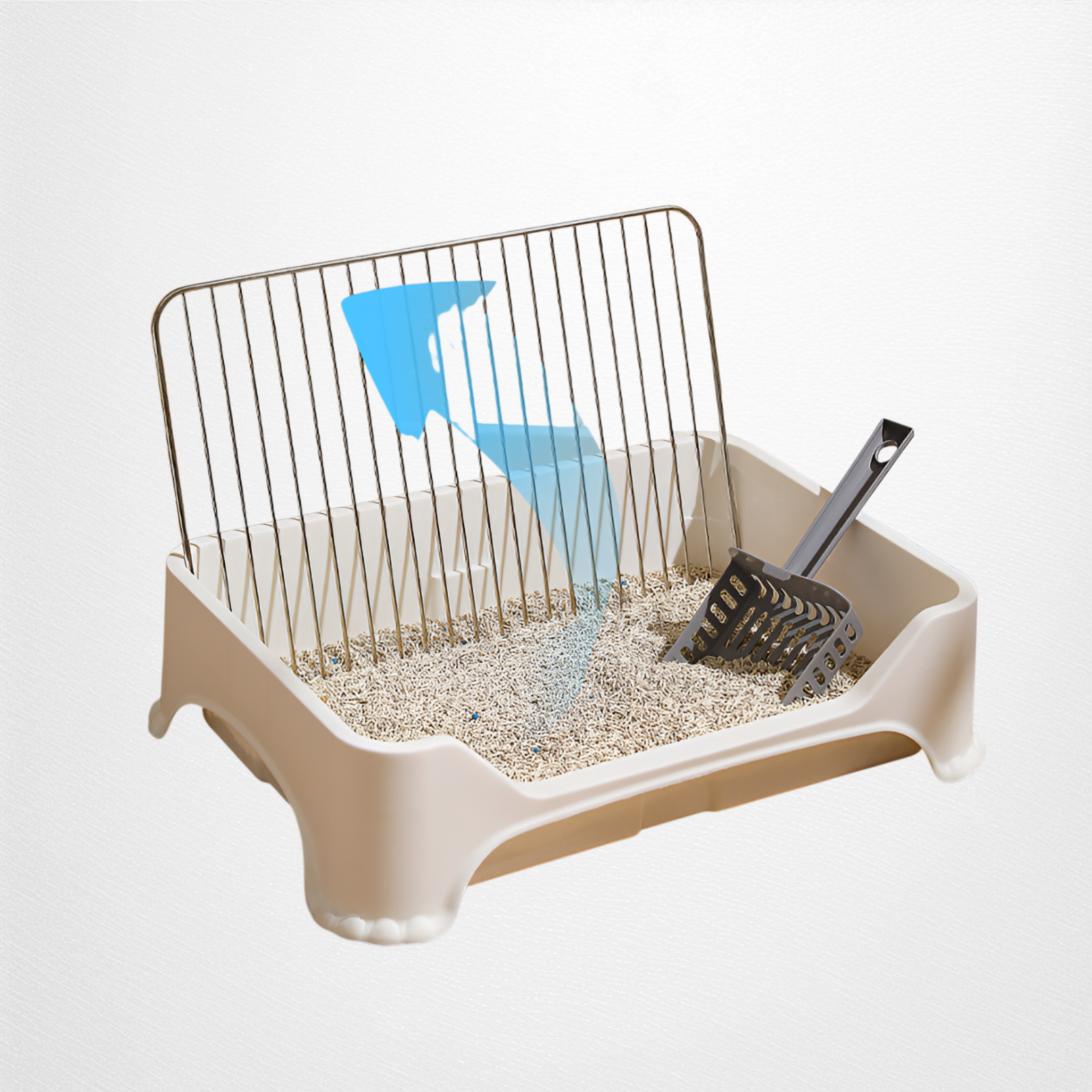 울타리가 있는 반려동물 화장실